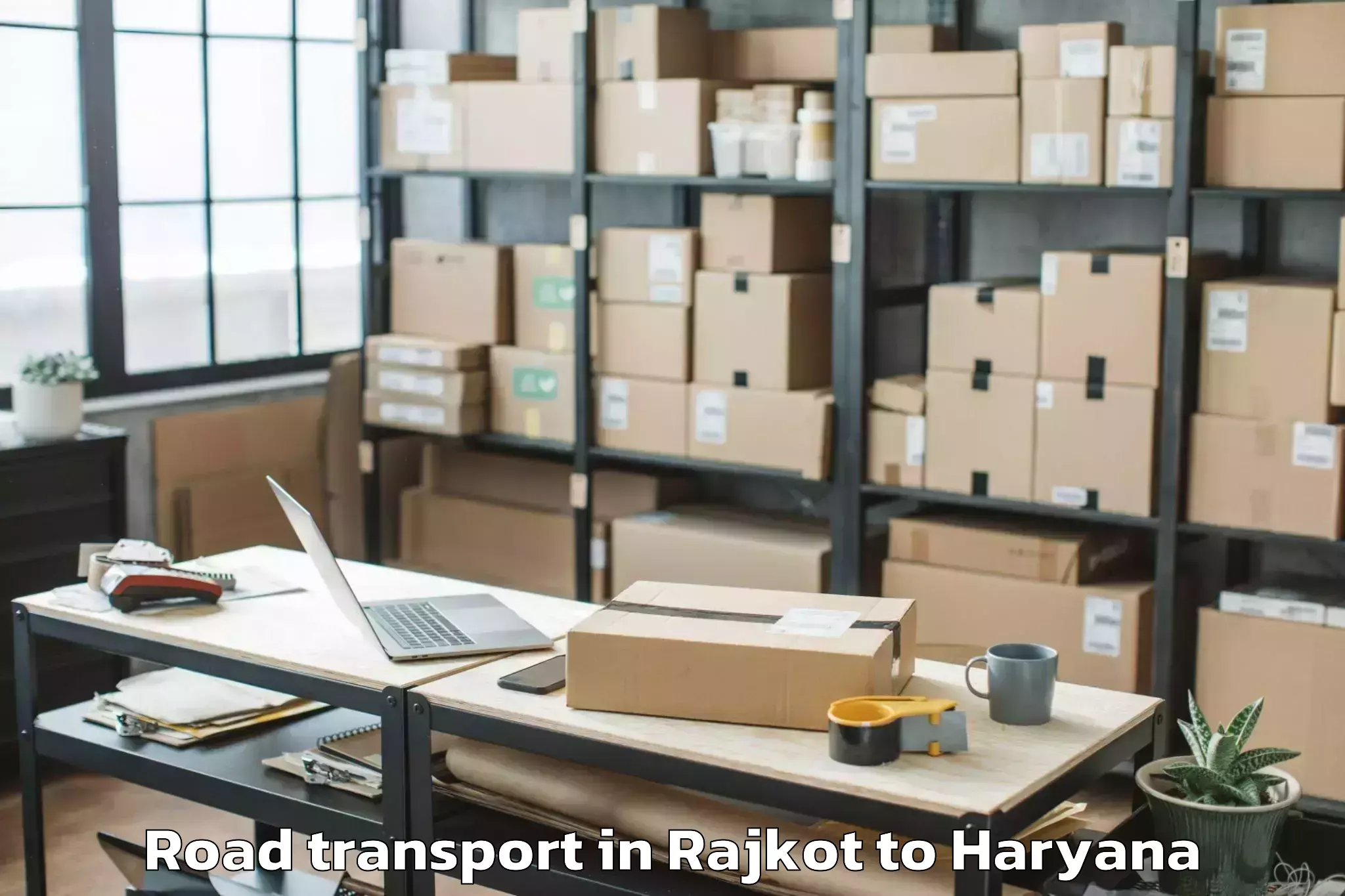 Professional Rajkot to Shahbad Road Transport